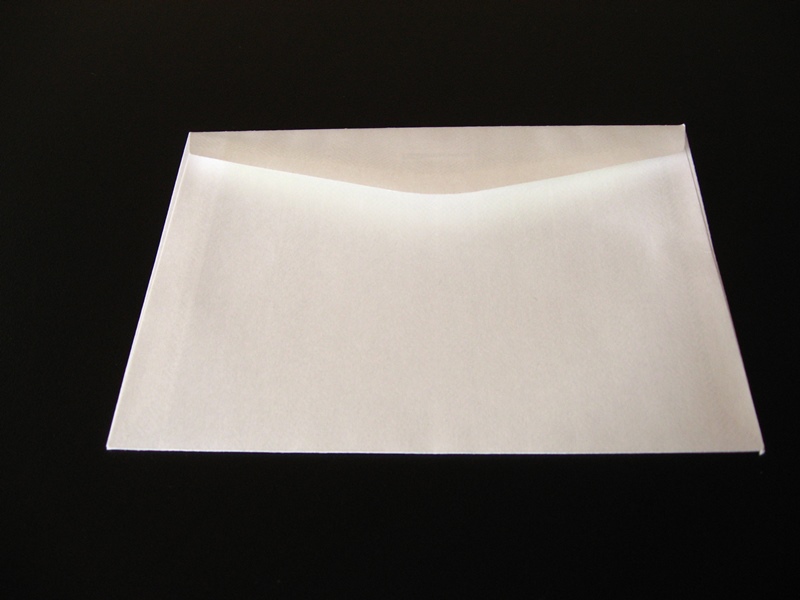 Un sobre blanco para emitir el voto en las elecciones