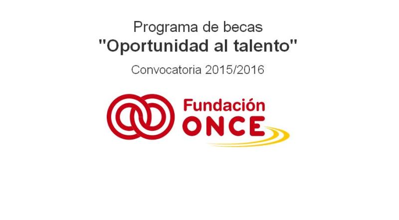 Logotipo del programa de becas 'Oportunidad al talento' de la Fundación ONCE