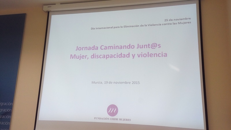Detalle de una diapositiva de las Jornadas "Caminando Junt@s” 