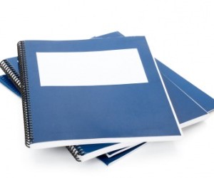 Detalle de unos cuadernos