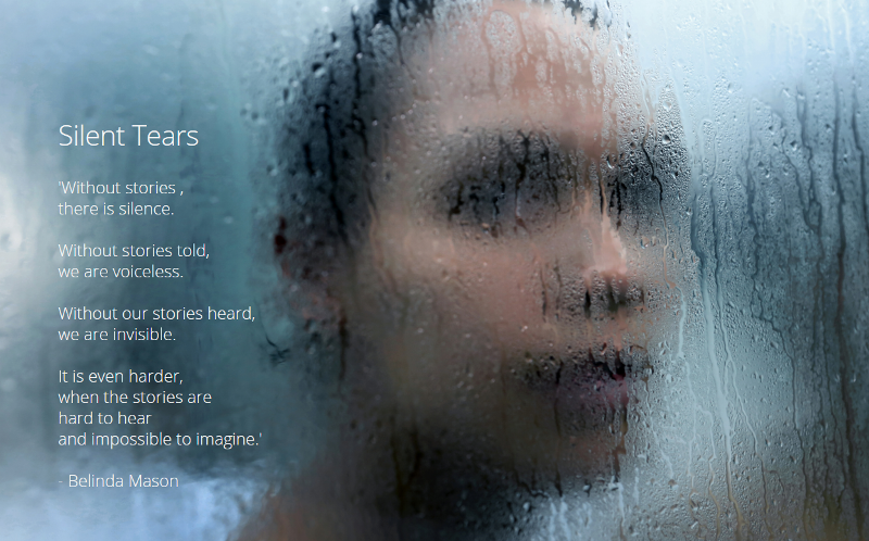 Detalle de la portada en la web del proyecto 'Silent Tears'