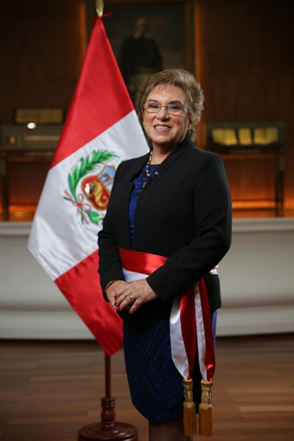 Ana María Romero-Lozada, ministra peruana de la Mujer y Poblaciones Vulnerables (MIMP)