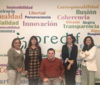 Momento tras la firma del convenio entre la Fundación CERMI Mujeres y Predif