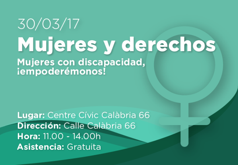 Logotipo de las jornadas ‘Mujeres con discapacidad, empoderémonos!’