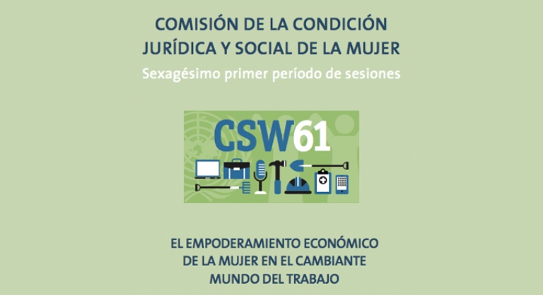 Logotipo de la Comisión de la Condición Jurídica y Social de la Mujer