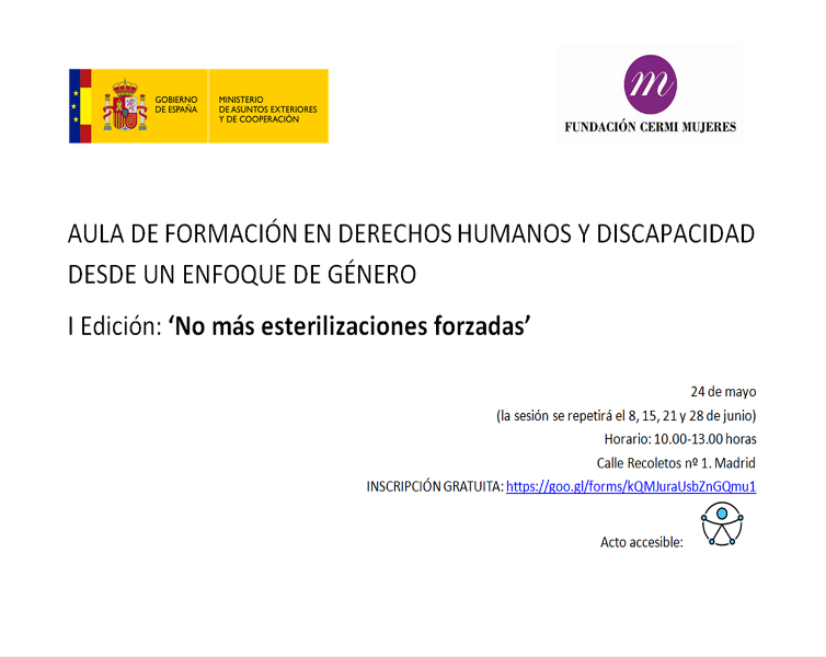 La Fundación CERMI Mujeres pone en marcha el aula de formación en derechos humanos y discapacidad desde un enfoque de género