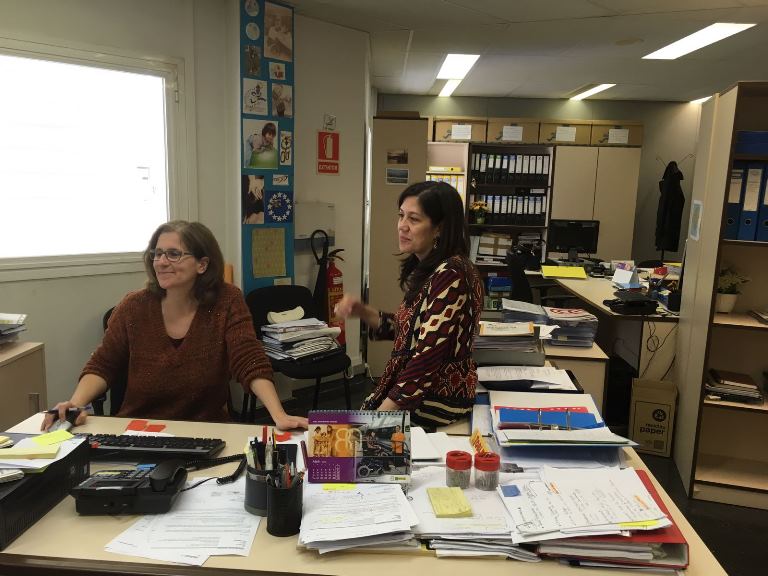 Esther Castellanos, formadora, en una de las sesiones 