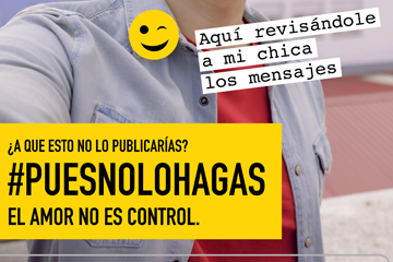 Imagen de la campaña por la prevención de la violencia de género en la adolescencia