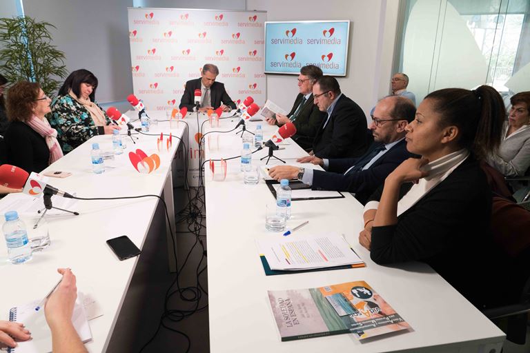 Durante la mesa ‘La soledad, la exclusión más terrible’, organizada por el CERMI y celebrada en la sede de Servimedia en Torre Ilunion