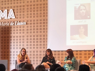 Momento durante el I Encuentro Intergeracional Feminista 