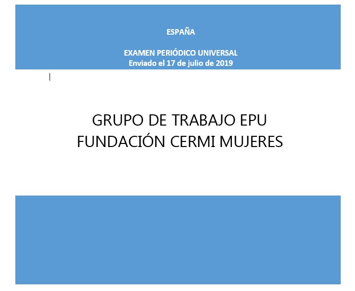 CERMI Mujeres, seleccionada para intervenir en la sesión preparatoria del examen periódico universal de naciones unidas a España
