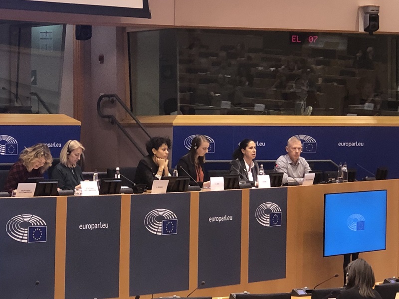 La vicepresidenta ejecutiva de la Fundación CERMI Mujeres (FCM) y vicepresidenta del Foro Europeo de la Discapacidad (EDF, por sus siglas en inglés), Ana Peláez Narváez en su intervención