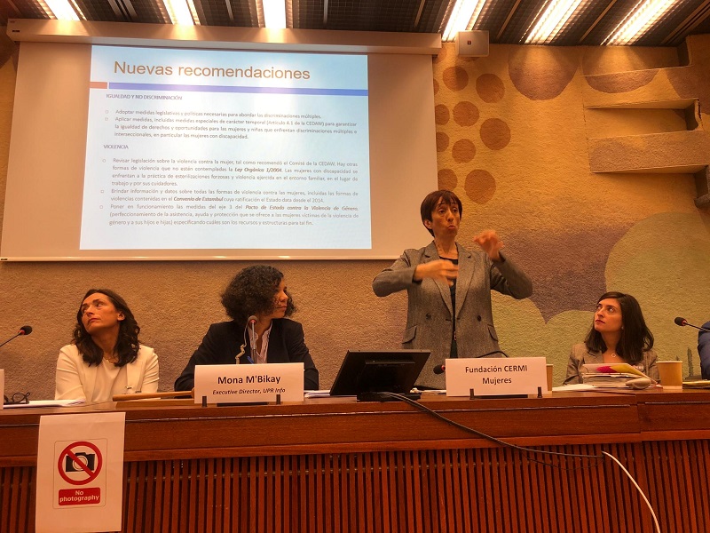 CERMI Mujeres participa en la sesión preparatoria del Examen Periódico Universal de derechos humanos a España 