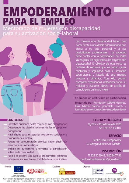 Cartel de empoderamiento para el empleo