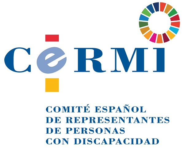 Logotipo del CERMI con el logo añadido de los ODS