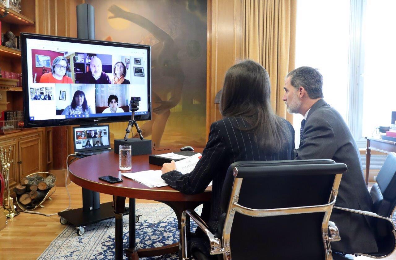 Los Reyes se reúnen con el Cermi para transmitir su apoyo a las personas con discapacidad y sus familias ante el coronavirus