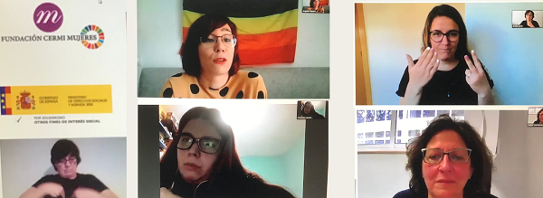 Momento del webinario No estás sola