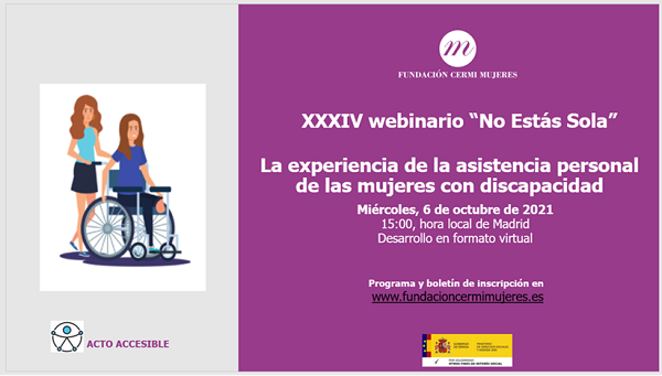 CERMI Mujeres reivindica la figura de la asistencia personal como un “derecho fundamental” para las mujeres con discapacidad