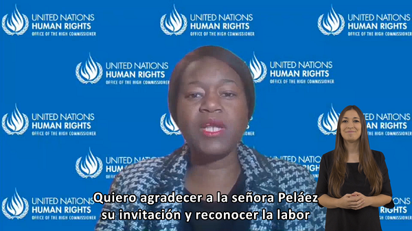 La asesora de la ONU Caroline Ouaffo reclama respuestas jurídicas apropiadas para poner fin a la violencia contra las mujeres mayores con discapacidad