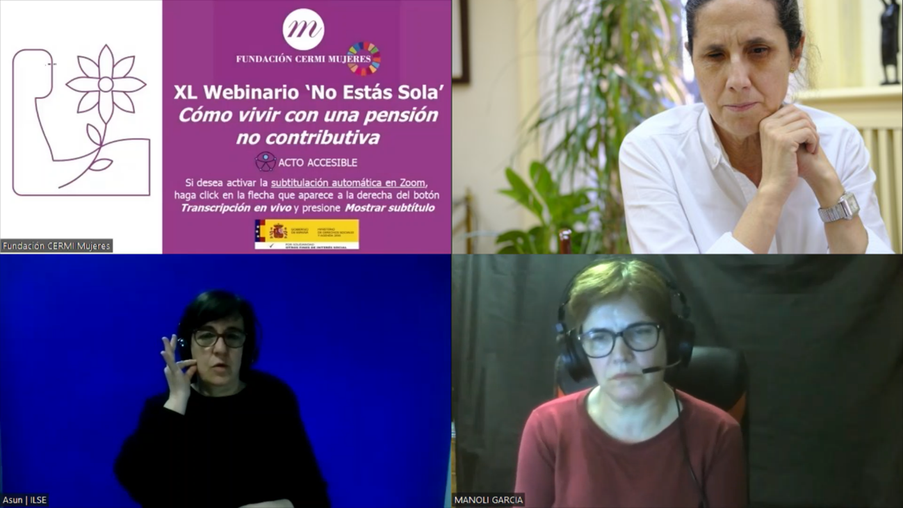 “Las mujeres con discapacidad con una pensión no contributiva viven en situación de precariedad”