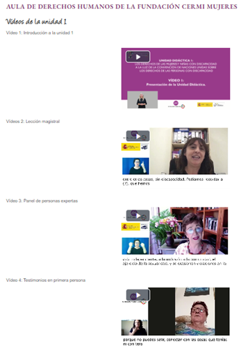 La Fundación CERMI Mujeres lanza el curso virtual “Aula de Derechos Humanos”