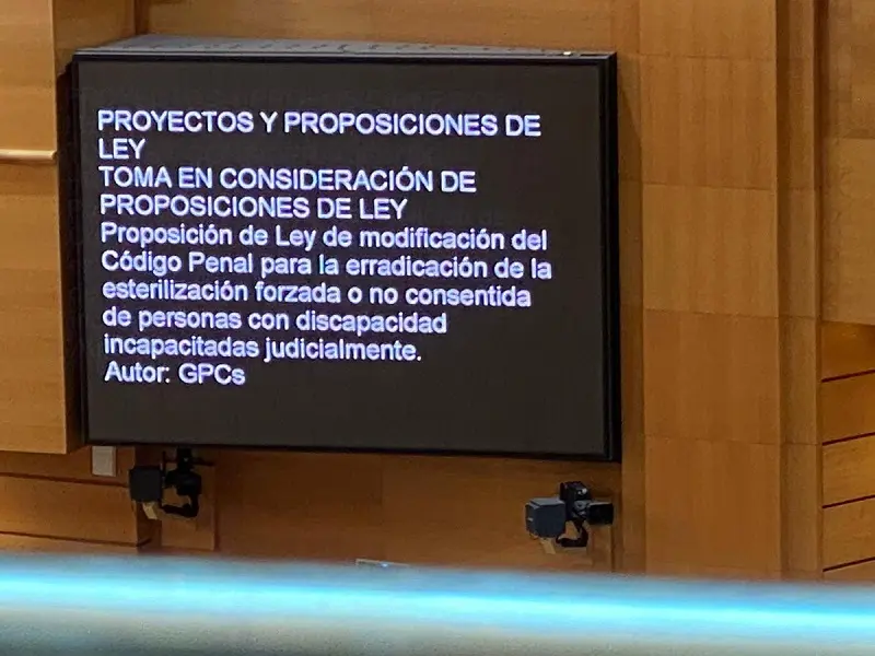 Respaldo casi unánime en el Senado a la propuesta de ley para acabar con las esterilizaciones forzosas de personas con discapacidad