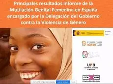 Imagen de portada del informe de la Mutilación genital femenina en España