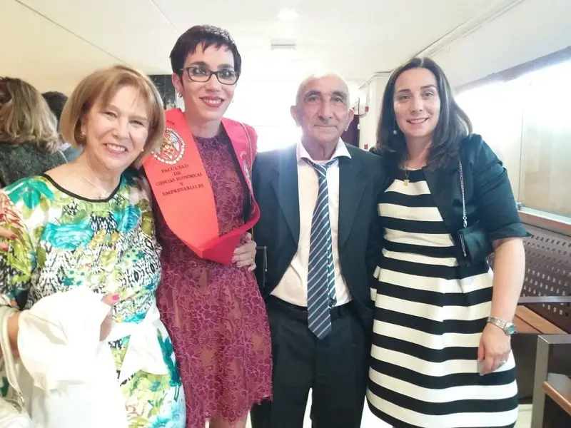 Ángeles Blanco, responsable de Derechos y Asesoría Jurídica en Confederación Aspace, en su graduación