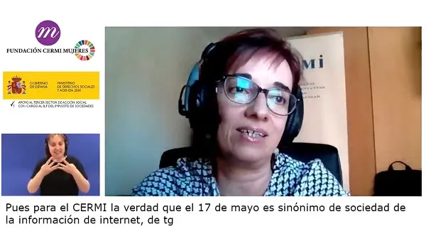 Pilar Villarino durante en conversatorio