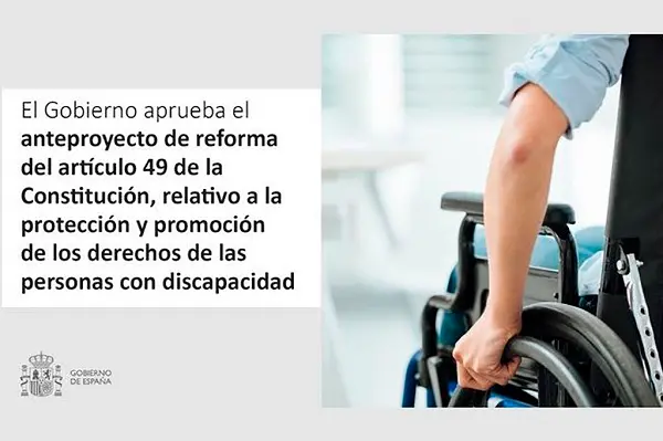 Infografía el Gobierno aprueba la reforma del artículo 49 de la Constitución que busca reforzar los derechos de las personas con discapacidad