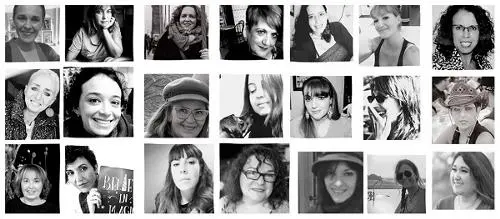 Collage de fotografías de mujeres