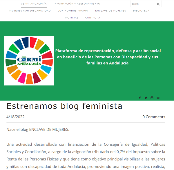 La Comisión de Mujeres de CERMI Andalucía avanza en sus programas con enfoque de género y discapacidad