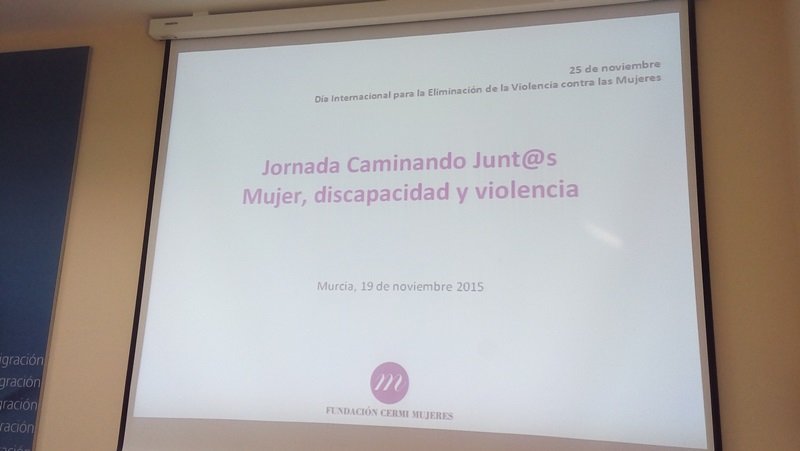 Detalle de una diapositiva de las Jornadas "Caminando Junt@s” "