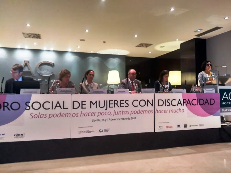 Inauguración del I Foro social de mujeres con discapacidad