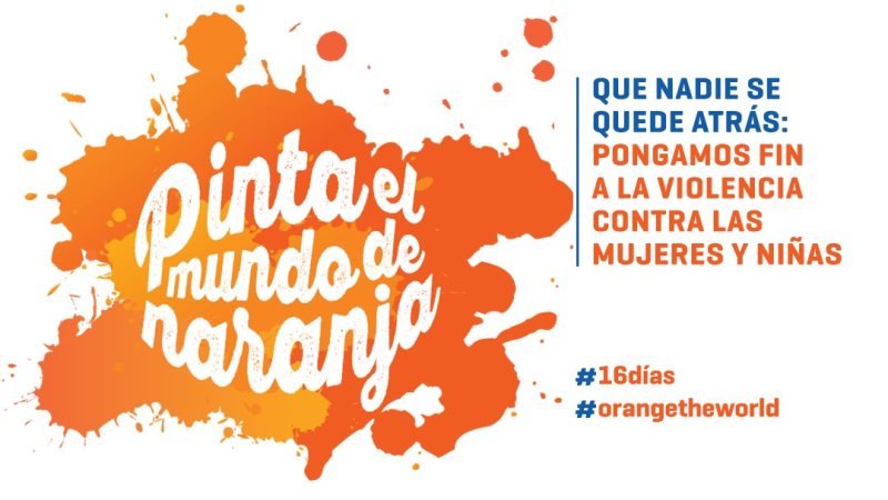 Logotipo de la campaña Pinta el mundo de naranja 