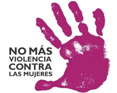 Logotipo de "No más violencia contra las mujeres"""