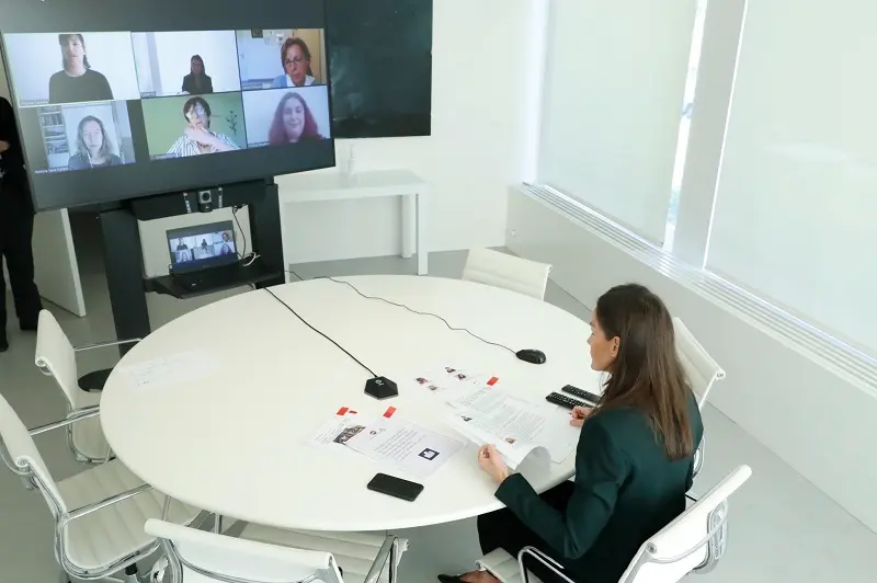 Imagen de la reunión de CERMI Mujeres con la reina