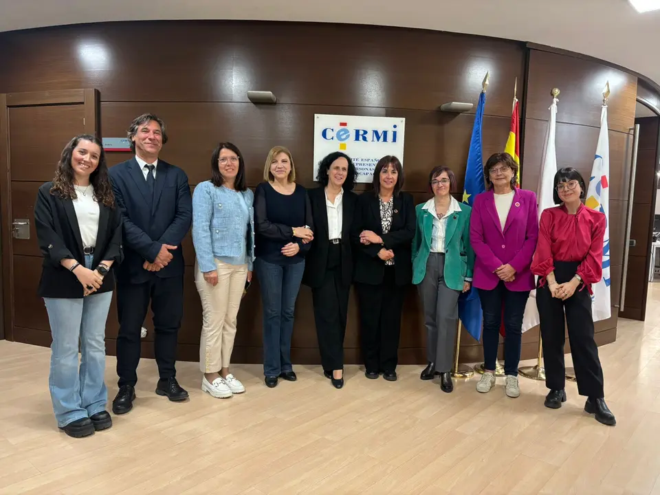 Imagen de la jornada de puertas abiertas con la comisión de políticas integrales de la discapacidad del Congreso y del Senado