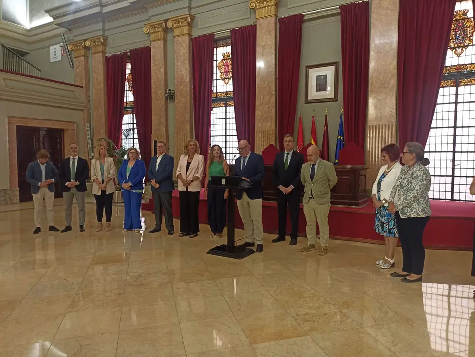 Recepción alcalde Murcia y delegación cermi murcia y cermi estatal