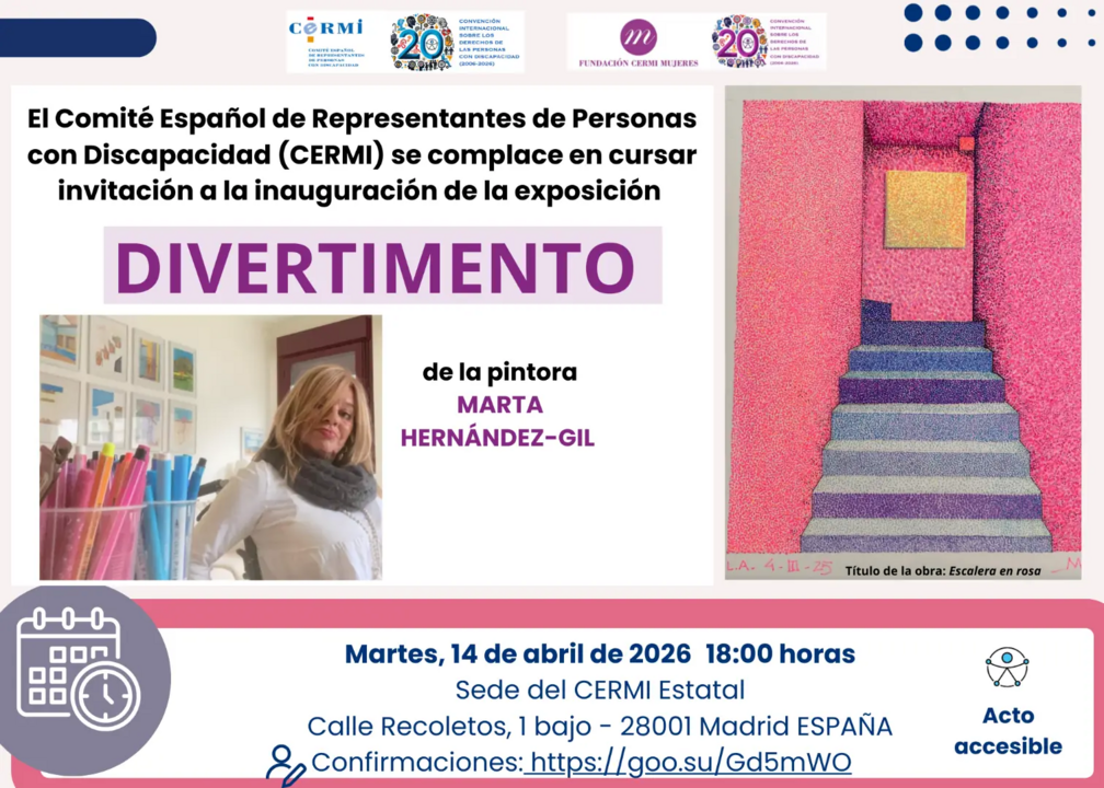 Infograf&iacute;a de Marta Hern&aacute;ndez-Gil para su inauguraci&oacute;n en la exposici&oacute;n "Divertimento"