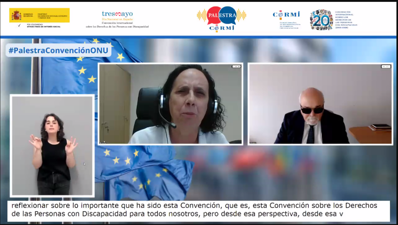 Imagen de Ana Pel&aacute;ez y Yannis en la Palestra de la Convenci&oacute;n
