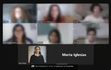 Imagen virtual de la reuni&oacute;n del Consejo de Participaci&oacute;n de Ni&ntilde;as y Adolescentes de FCM.