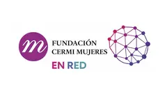 Infograf&iacute;a del logotipo de Fundaci&oacute;n CERMI Mujeres y programa EN RED