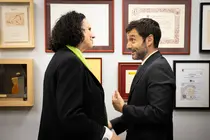 Imagen de Ana Pel&aacute;ez junto a Pablo Bustinduy