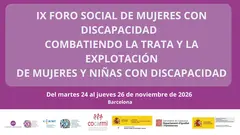Infograf&iacute;a del IX Foro Social. Aparecen los logotipos de CERMI y FCM 20 a&ntilde;os CRPD adem&aacute;s de los logotipos financiadores