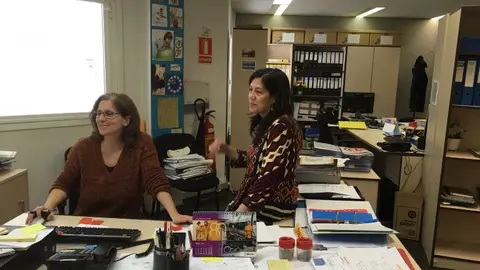 Esther Castellanos, formadora, en una de las sesiones 