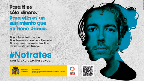 Imagen de la campaña No trates con la explotación sexual