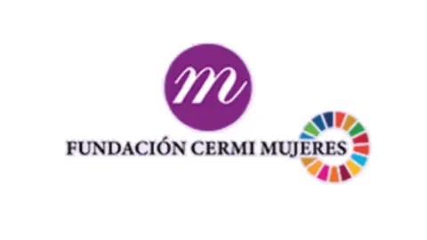 Logotipo de la Fundación CERMI Mujeres con el símbolo de los ODS