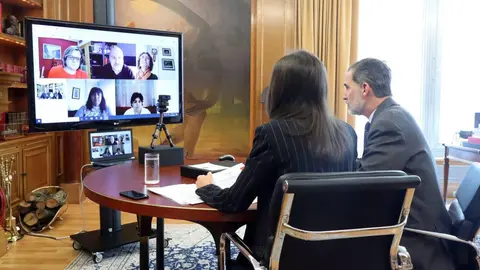 Los Reyes se reúnen con el Cermi para transmitir su apoyo a las personas con discapacidad y sus familias ante el coronavirus