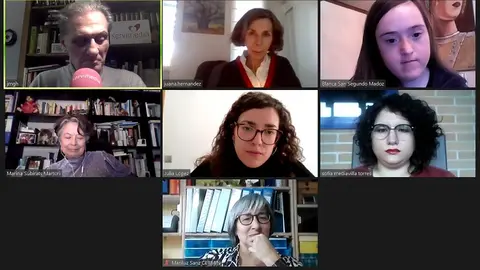 Imagen durante el conversatorio